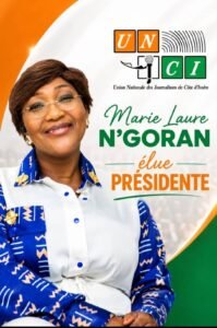 Médias: La Présentatrice Marie Laure N&rsquo;Goran devient la première femme, présidente de l&rsquo;NJCI