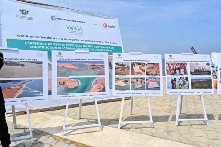 Lahou-Kpanda: le projet WACA renforce la protection du littoral et améliore les conditions de vie des populations