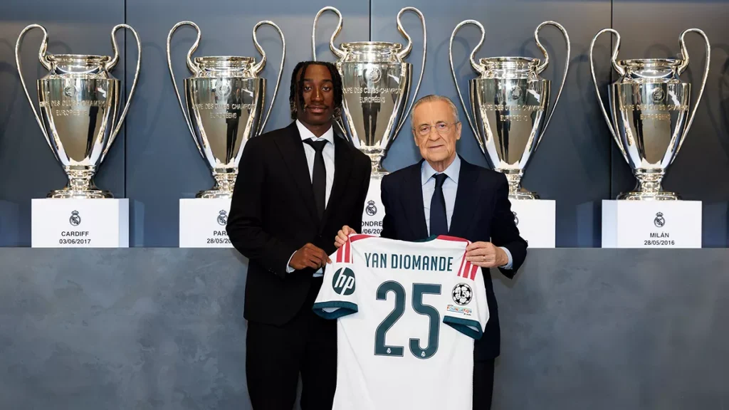 Real Madrid : Yan Diomande officiellement présenté et engagé jusqu’en 2033