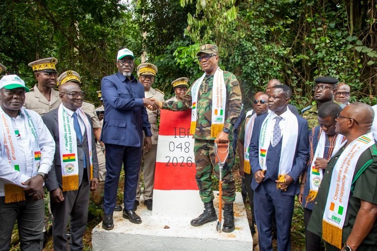 Bornage frontalier : la Côte d&rsquo;Ivoire et le Ghana scellent leur trait d&rsquo;union