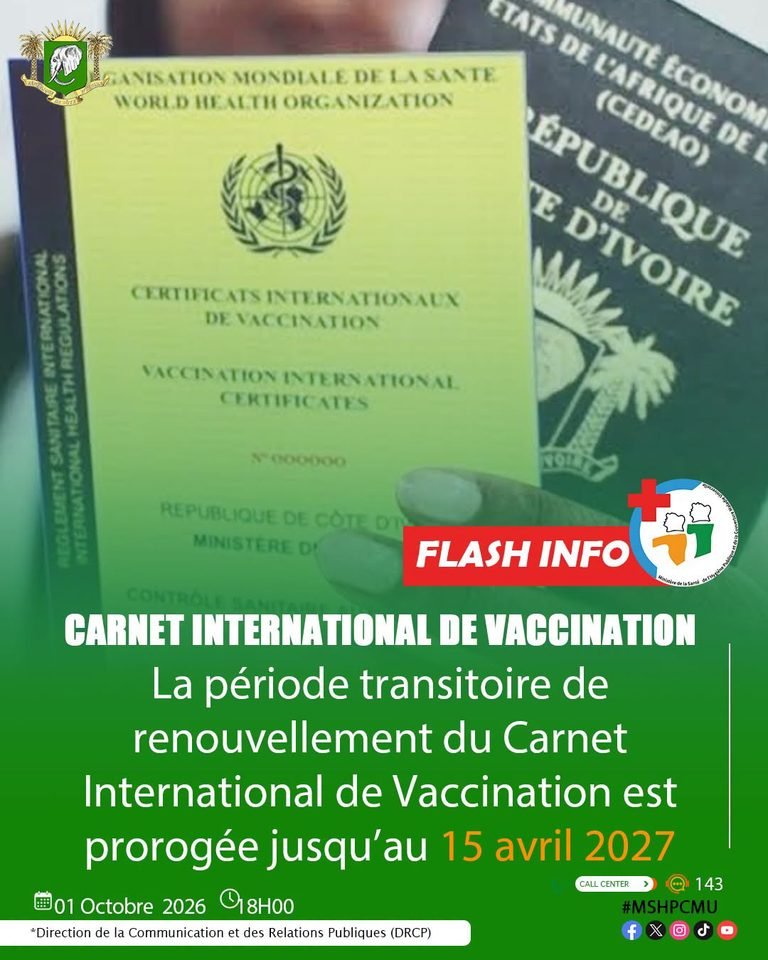 Vaccination : L&rsquo;ancien carnet jaune reste valable jusqu&rsquo;en avril 2027